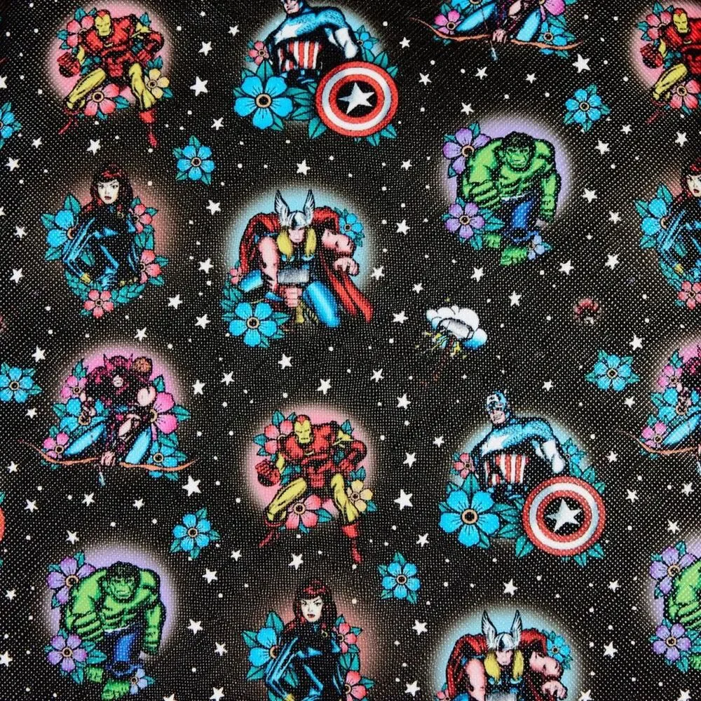 Loungefly Avengers Floral Tattoo Mini Backpack NWT